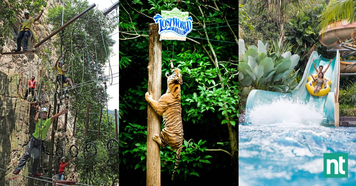 怡保打扪迷失乐园（Lost World of Tambun）【岩壁过山车】【 老虎谷】【 泡温泉】……让你从早玩到晚！