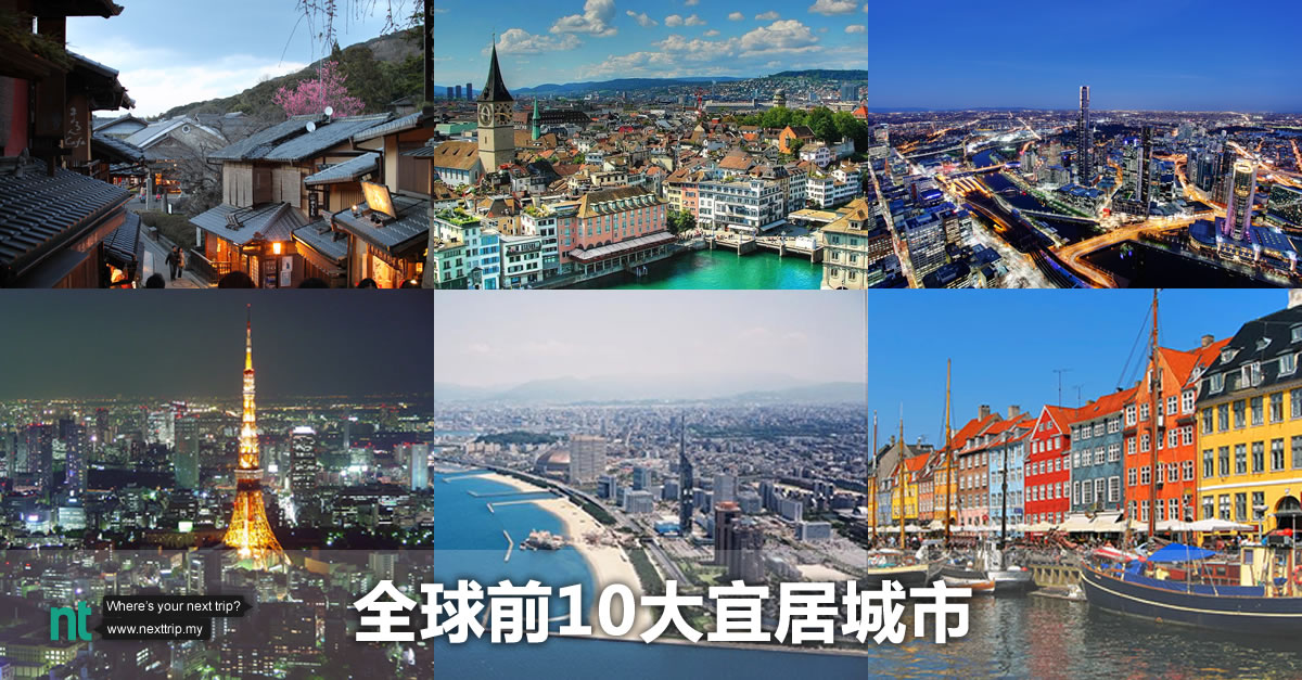 全球前 10 大宜居城市