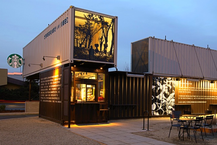 In shipping containers in Tukila, Washington