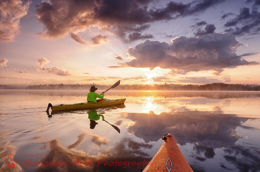 Kayak,Birch Lake,Boundary Waters Wilderness Canoe Area,Minnesota,USA