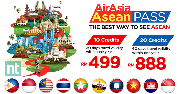 亚航Asean Pass—30天内游玩东南亚
