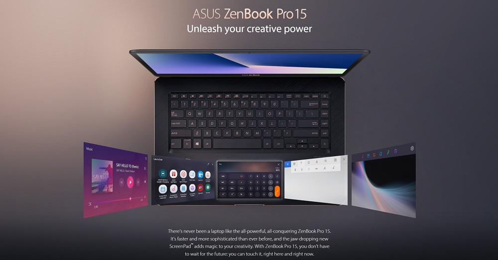 华硕（ASUS）正式在大马推出ASUS ZenBook Pro 15！拥有第二块屏幕的笔记本电脑！
