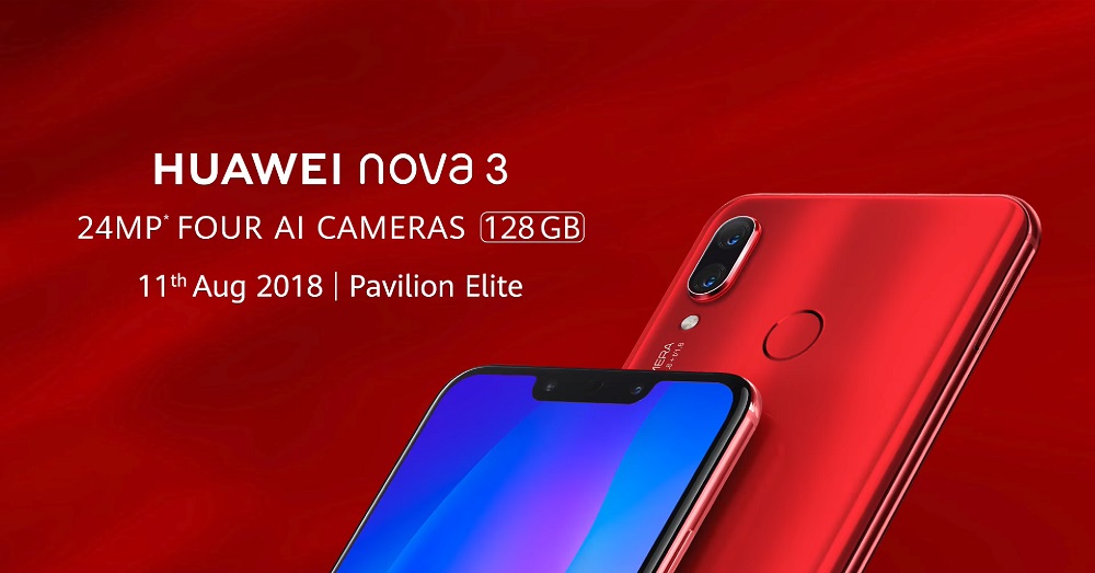 华为在11日推出HUAWEI nova 3 红色版，并与Airasia BIG Loyalty合作推出一项优惠！！