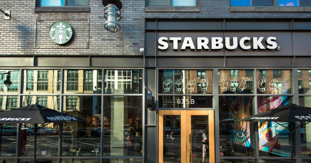 星巴克在美国华盛顿开手语星巴克（Starbucks Signing Store）