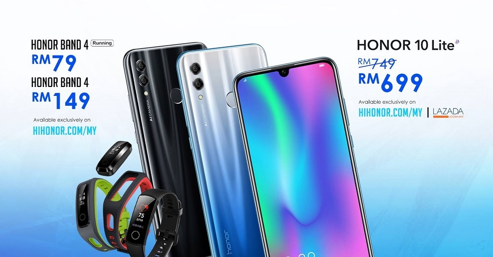 HONOR最新拍照神机HONOR 10 Lite闪亮登场，24万像素前置镜头水滴大屏只需RM699!