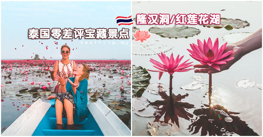 泰国小众景点：美到极致的【红莲花湖】，随便一张照片都刷爆朋友圈！