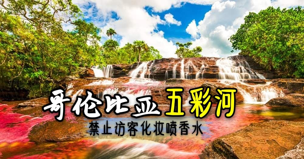 温馨提醒：来到 哥伦比亚五彩河 ，访客是不可化妆喷香水的~