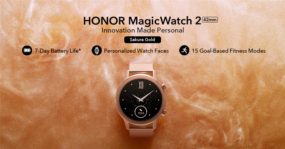 心心念念的  HONOR MagicWatch 2 全新配色Sakura Gold 即将来到大马上市喽！别错过4月7日的智能生活线上发布会