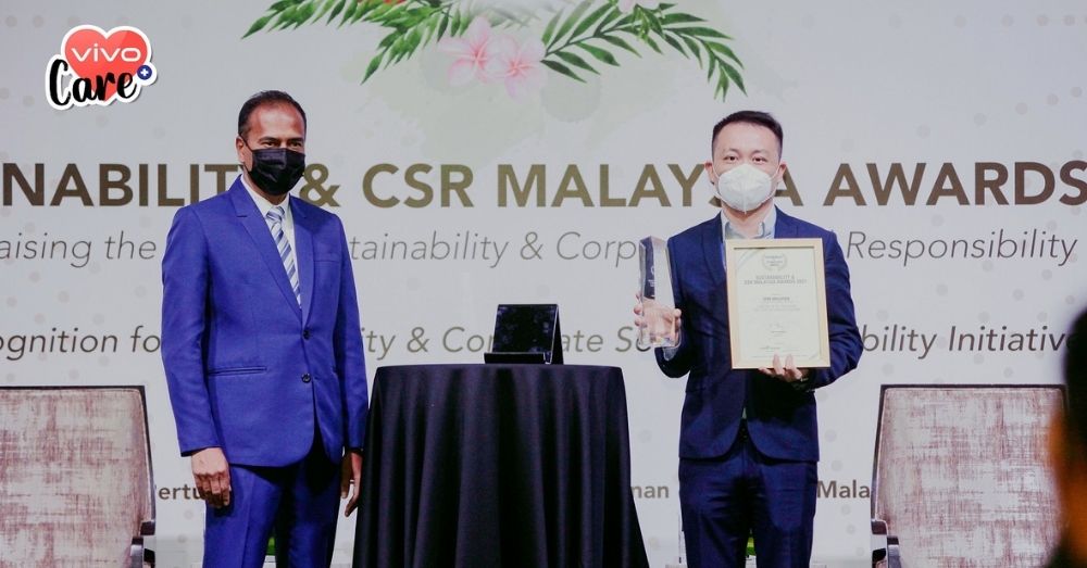 做善事不落人后！vivo马来西亚获得Sustainability & CSR Malaysia Awards 2021肯定！